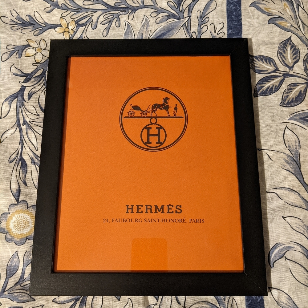 8x10 Hermès Luxury Bag - Framed